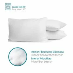 Vipalia Pack 2 Almohadas Comodas Transpirables. Exterior Microfibra. Interior Fibra Hueca Siliconada. Lavables. Firmeza Media. Confortables Y Adaptables Al Cuello. Calidad -CONFORAMA Ventas 09e7c3faef4562e66624a32db1ae69c90ea64911 85639b82b5a347aea6a111e08994cca8
