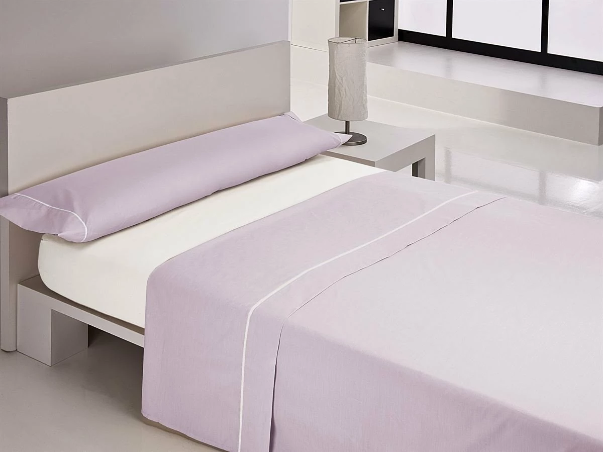 Juego Sábanas OREGON Malva 3 Juego Sábanas OREGON Malva