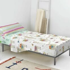 Cute Llamas Juego De Sábana Cama 80/90 (160x270 Cm) Multicolor