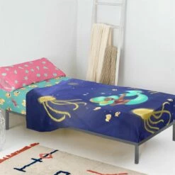 Happy Mermaid Juego De Sábana Cama 80/90 (160x270 Cm) Multicolor