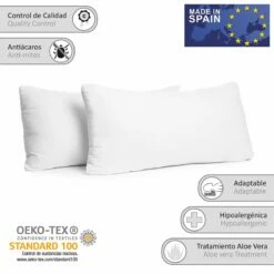 Vipalia Pack 2 Almohadas Comodas Transpirables. Exterior Microfibra. Interior Fibra Hueca Siliconada. Lavables. Firmeza Media. Confortables Y Adaptables Al Cuello. Calidad -CONFORAMA Ventas 6abedfdc2944e54aad1f8197e8f9362087720ea7 4b7172aeacd84c8e858d3c27afd9afcf
