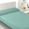 Acomoda Textil – Juego De Sábanas Lisas De Verano. (Agua Marina, Cama 90 Cm)