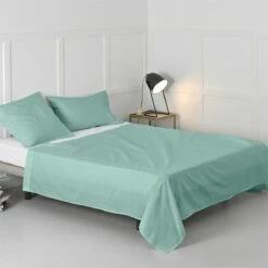 Basic Sábana Cama 80/90 (160x270 Cm) Verde
