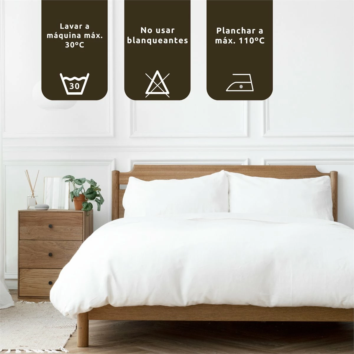 Juego De Sábanas 3 Piezas Cama 90cm Scandy Gris Donegal Collections 5 Juego De Sábanas 3 Piezas Cama 90cm Scandy Gris Donegal Collections - Imagen 3