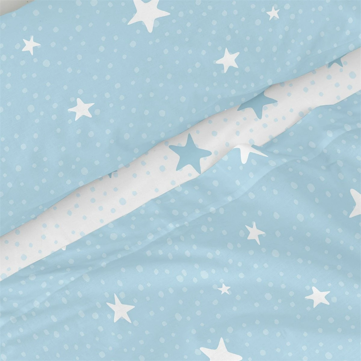 Little Star Blue Juego De Sábana Cama 80/90 (160x270 Cm) Azul 6 Little Star Blue Juego De Sábana Cama 80/90 (160x270 Cm) Azul - Imagen 4