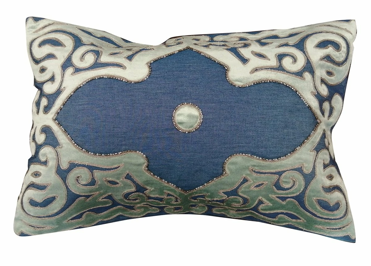 Cojín AZULIK Con Bordados 35x50cm 3 Cojín AZULIK Con Bordados 35x50cm