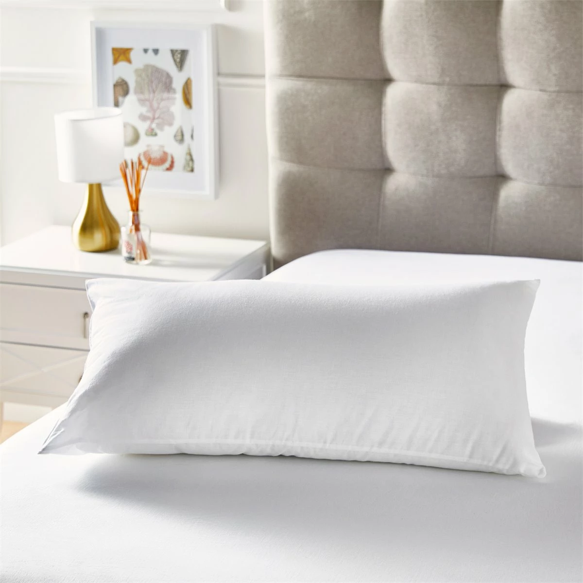 Almohada De Fibra Con Tratamiento Antialérgico 40x135cm Pikolin Home 4 Almohada De Fibra Con Tratamiento Antialérgico 40x135cm Pikolin Home - Imagen 2