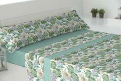 Juego De Sábanas Tres Piezas Chile Cama 90cm Aqua
