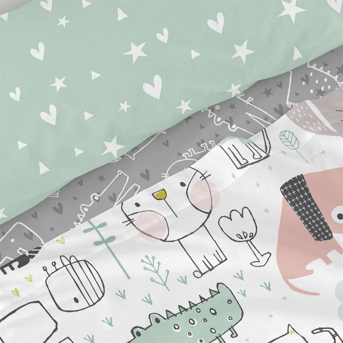 Best Buddies Juego De Sábana Cama 80/90 (160x270 Cm) Multicolor 5 Best Buddies Juego De Sábana Cama 80/90 (160x270 Cm) Multicolor - Imagen 3