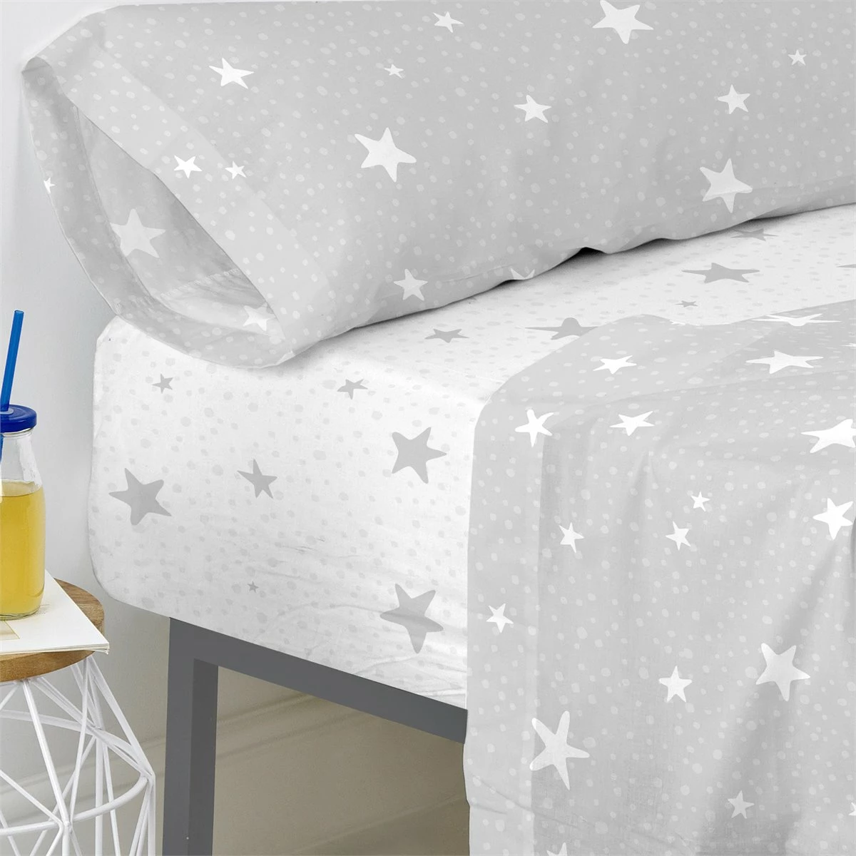 Little Star Grey Bajera Cama 90 (90x200 Cm) Gris 7 Little Star Grey Bajera Cama 90 (90x200 Cm) Gris - Imagen 5