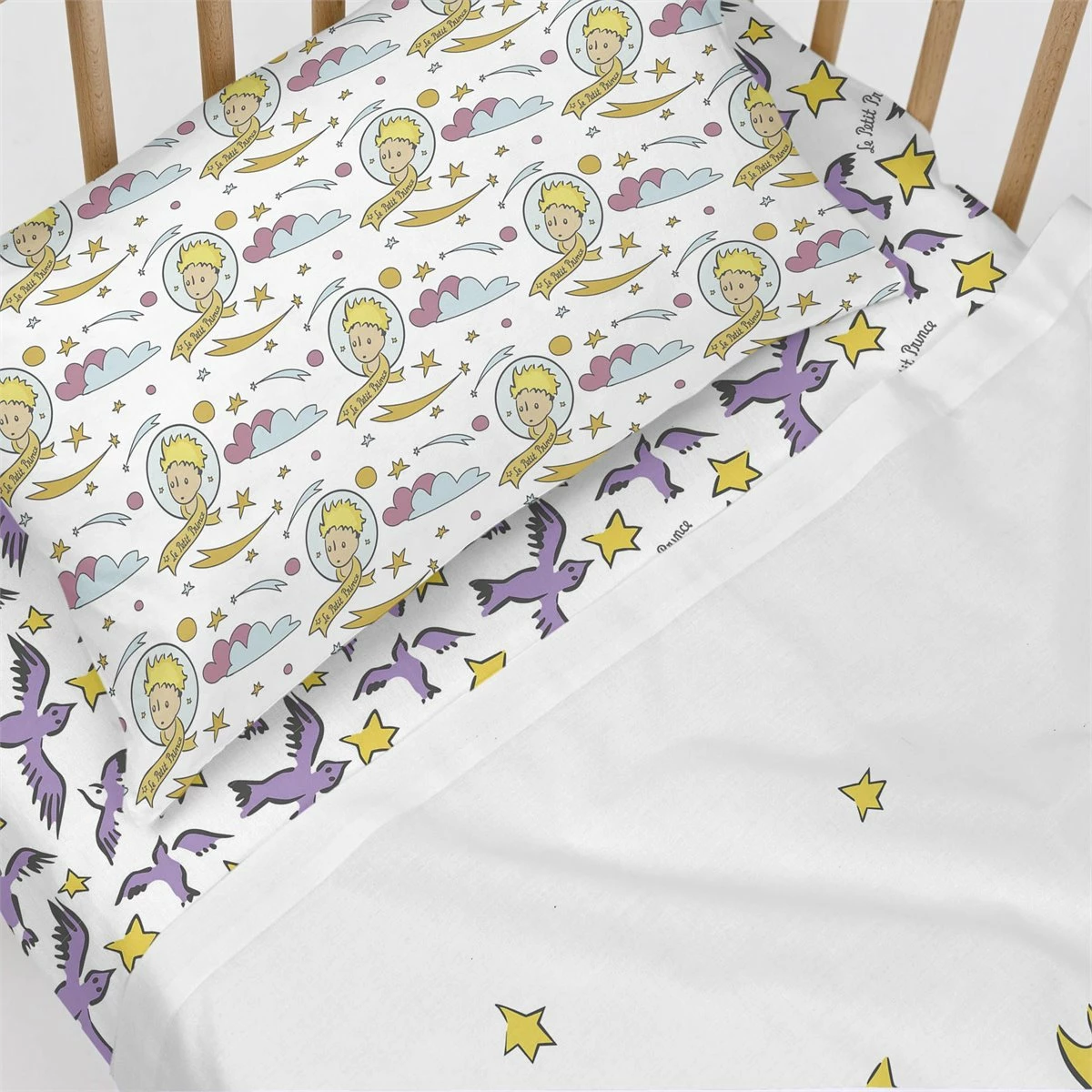 Ses Amis Juego De Sábana Cuna (100x130 Cm) Multicolor 5 Ses Amis Juego De Sábana Cuna (100x130 Cm) Multicolor - Imagen 3