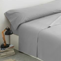 Vipalia - Juego De Sábanas Lisas 3 Piezas 50% Algodón - 50% Poliester. Modelo Rainbow Cama 135 Cm, Color Gris -CONFORAMA Ventas ddd23a40b1327148cafe55c14002400345e53a70 f2209fc88d04451e87b96ec3138bf541