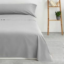 Vipalia - Juego De Sábanas Lisas 3 Piezas 50% Algodón - 50% Poliester. Modelo Rainbow Cama 135 Cm, Color Gris -CONFORAMA Ventas e739b00b4634ec0ef62c4b6286b18f70f00bf8dc 0dee987322f14aa5ad238c5286c00e37