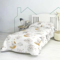 Baby Koala Colcha Cama 80/90 (180x260 Cm) Multicolor