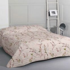 Chinoiserie Rose Colcha Cama 80/90 (180x260 Cm) Multicolor