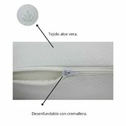 Acomoda Textil - Almohada Viscoelástica Doble Funda. Almohada Con Tejido Aloe Vera, Desenfundable Con Cremallera, Adaptable Al Cuello. (70 Cm) -CONFORAMA Ventas f5fd5f50e066eac100fb86b6e642e4b9906f2081 5edf1ea8d1c04874b5c5cdc540bede44